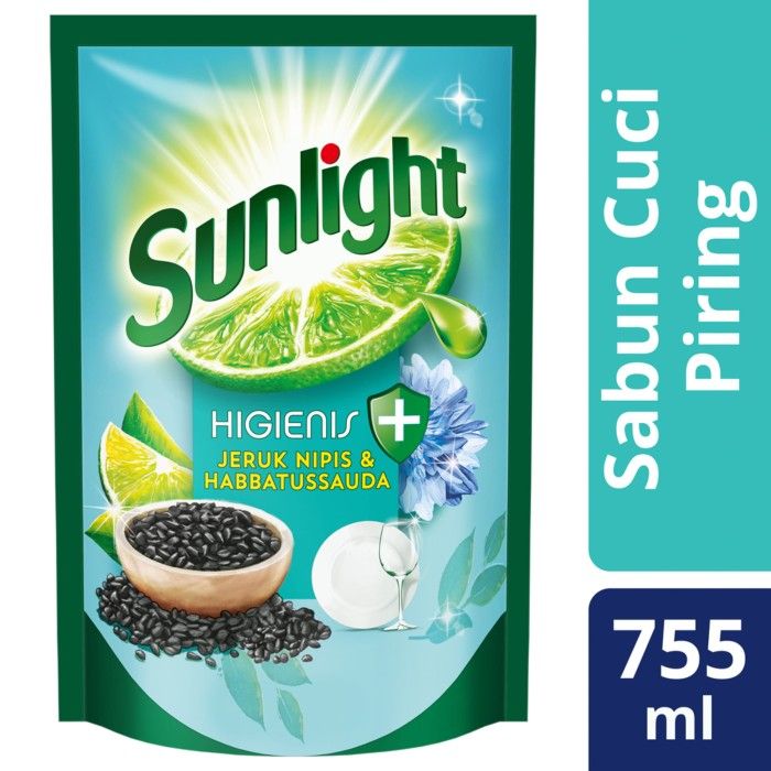 Sunlight Sabun Cuci Piring Habbatussauda Refill 755Ml - 1