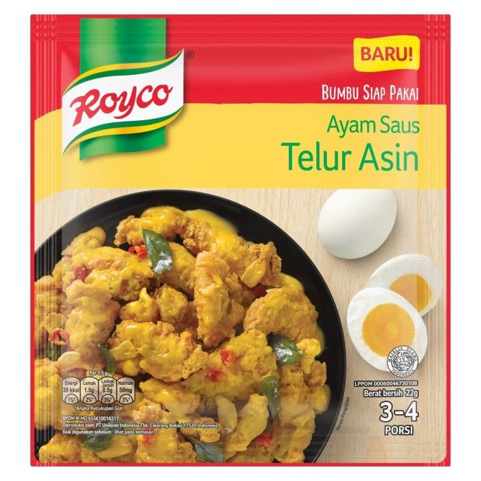 Royco Bumbu Siap Pakai Ayam Saus Telur Asin 22G - 2