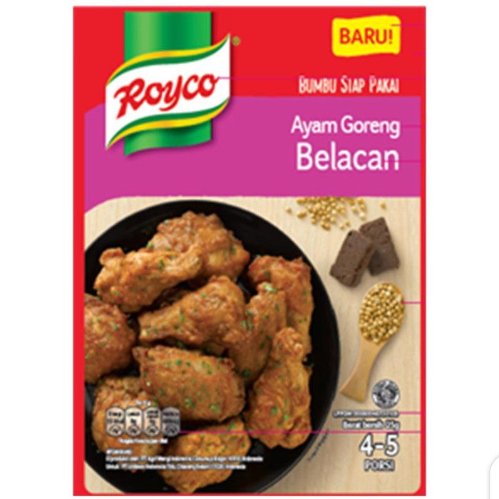 Royco Bumbu Siap Pakai Ayam Goreng Belacan 25G - 2