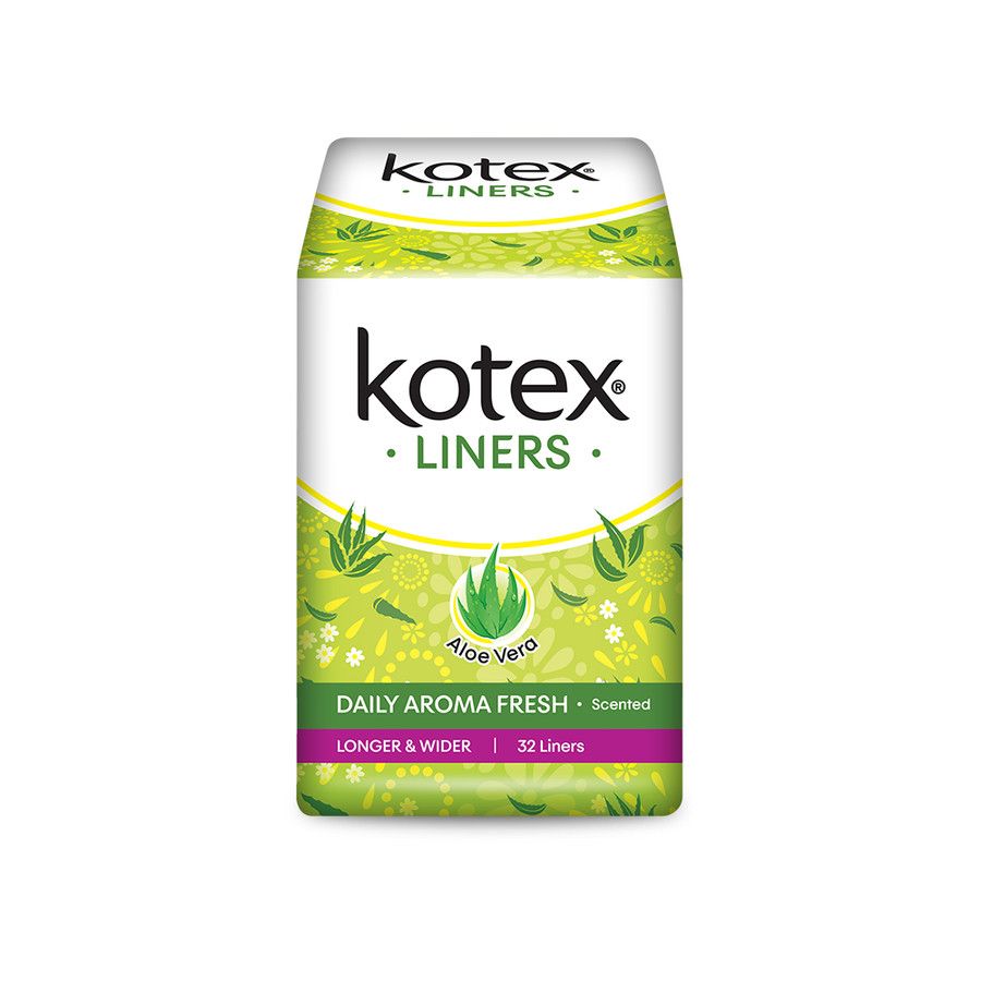 Kotex Liners Longer & Wider Aloe Vera 32s - 2
