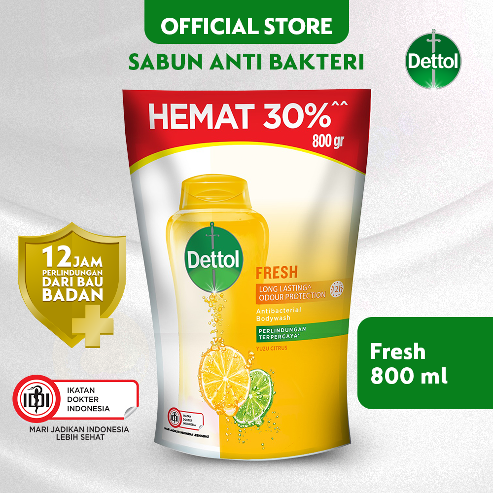 Dettol Sabun Mandi Cair Fresh 800ml - 2