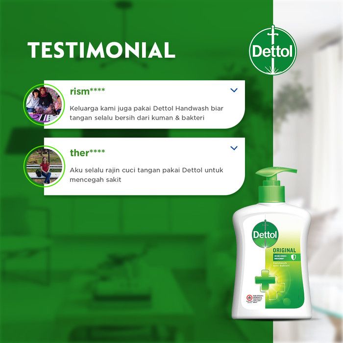 Dettol Sabun Cuci Tangan Original 245ml - 6