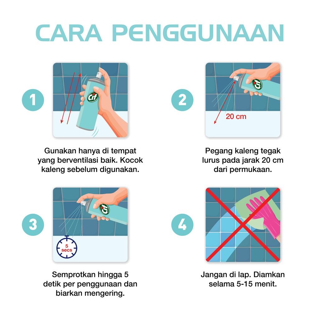 CIF Multipurpose Spray Ocean Breeze 200ml - 5