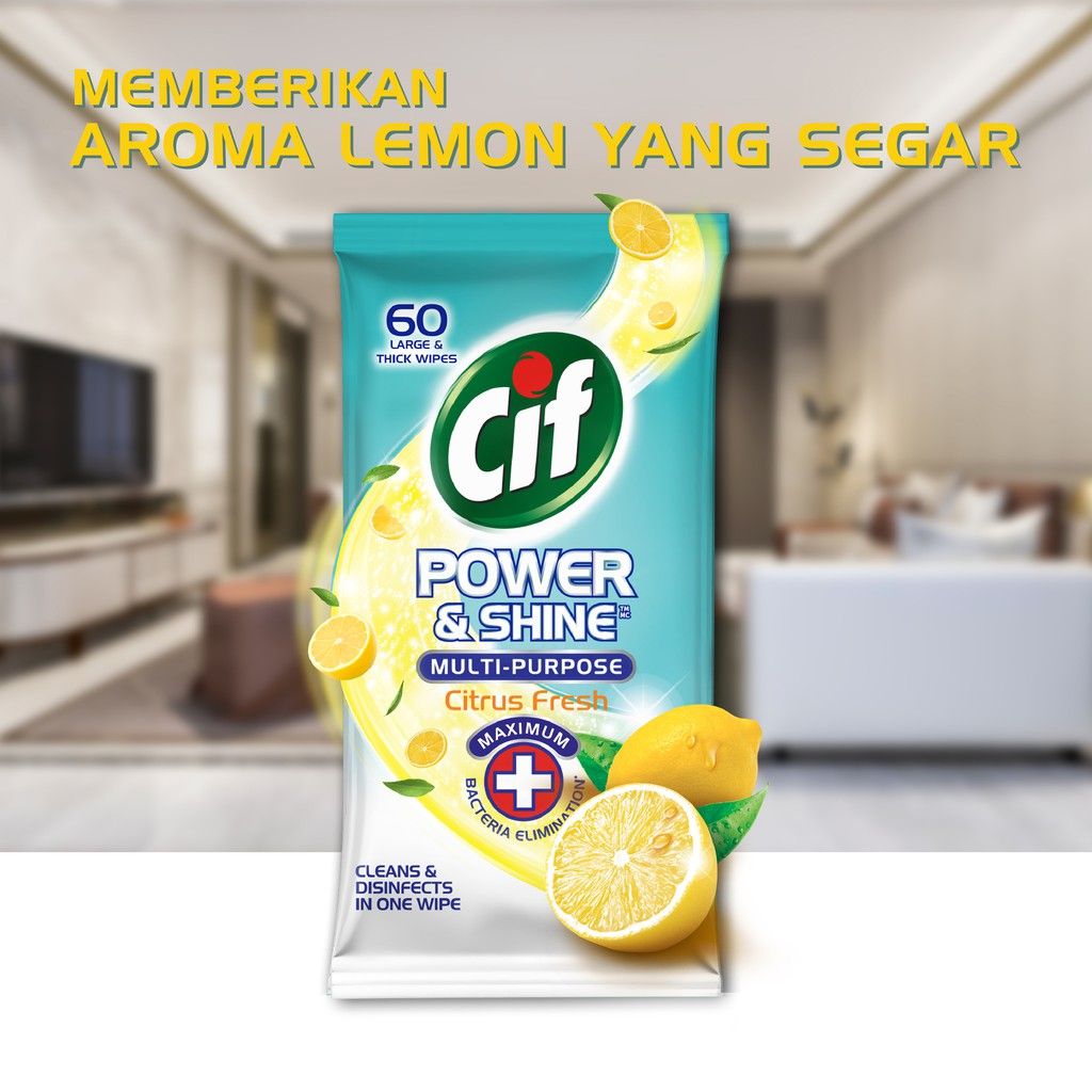 CIF Power & Shine Multipurpose Citrus Fresh 60s - 2