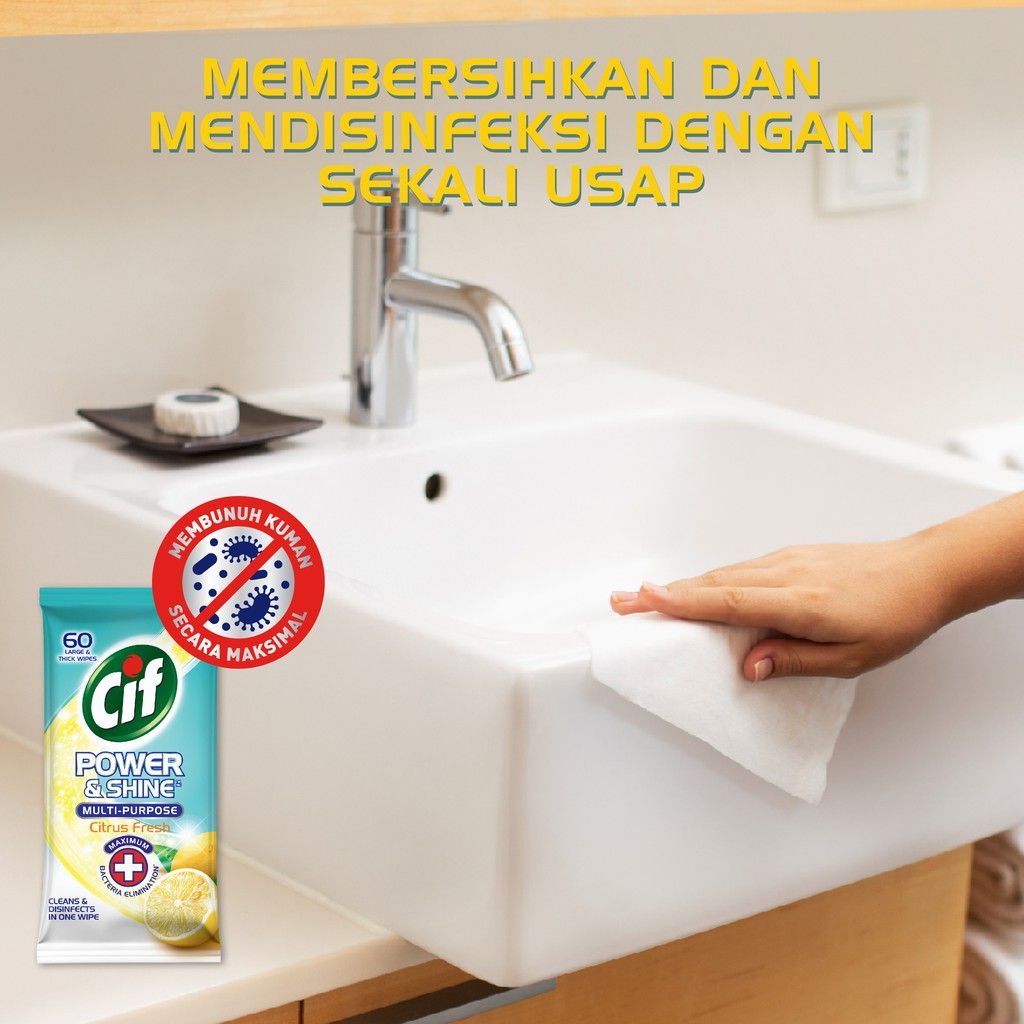 CIF Power & Shine Multipurpose Citrus Fresh 60s - 3