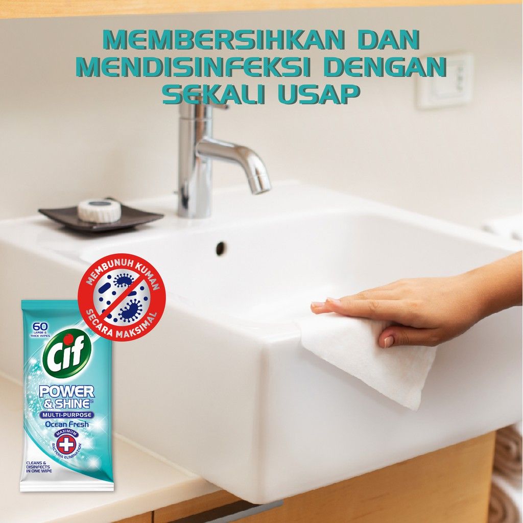 CIF Power & Shine Disinfectant Ocean Fresh 60s - 3