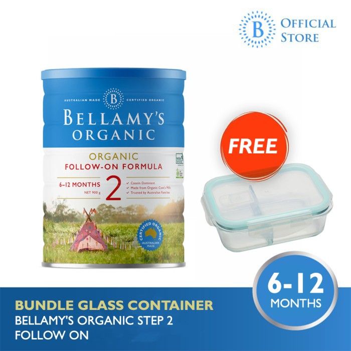 Bundle Glass Container - Bellamy's Organic Step 2 - 1