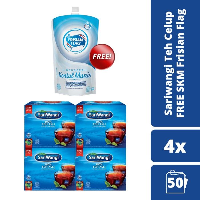 Sariwangi Teh Celup Asli Free SKM - 1