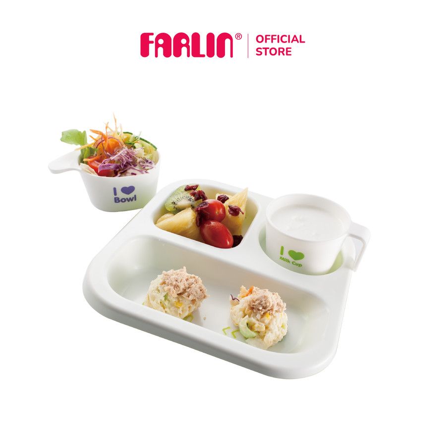Farlin PE-PA Plate - Merah Muda - 1