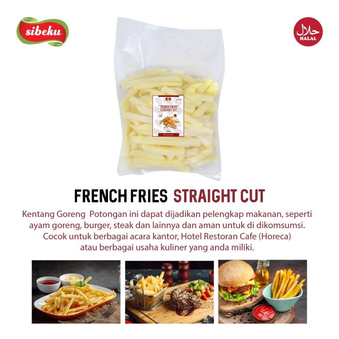 Kentang Goreng Straight Cut French Fries 500 gram - Sibeku - 4