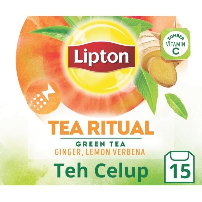Lipton Tea Ritual Green Tea Ginger & Lemon Verbena Isi 15 - 2