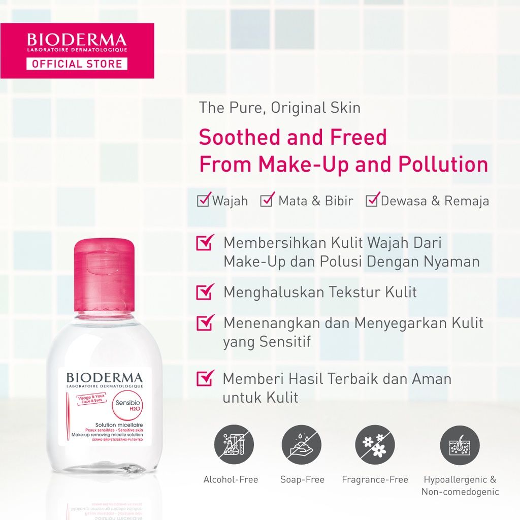BIODERMA Sensibio H2O 100 ml FREE Gel Moussant & Essence Lotion - 2
