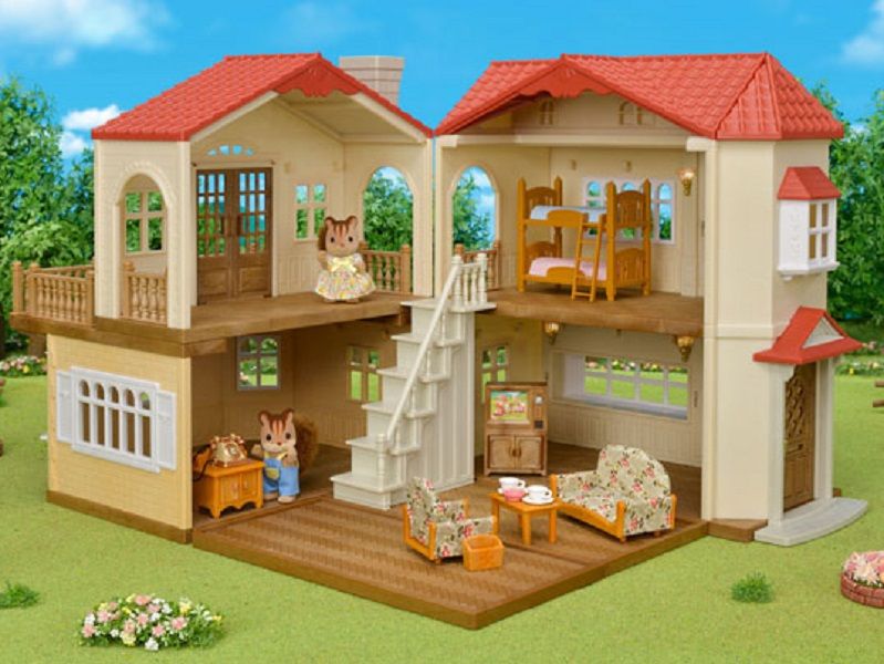 Mainan Koleksi Sylvanian Families Red Roof Country Home Gift 5385 - 4