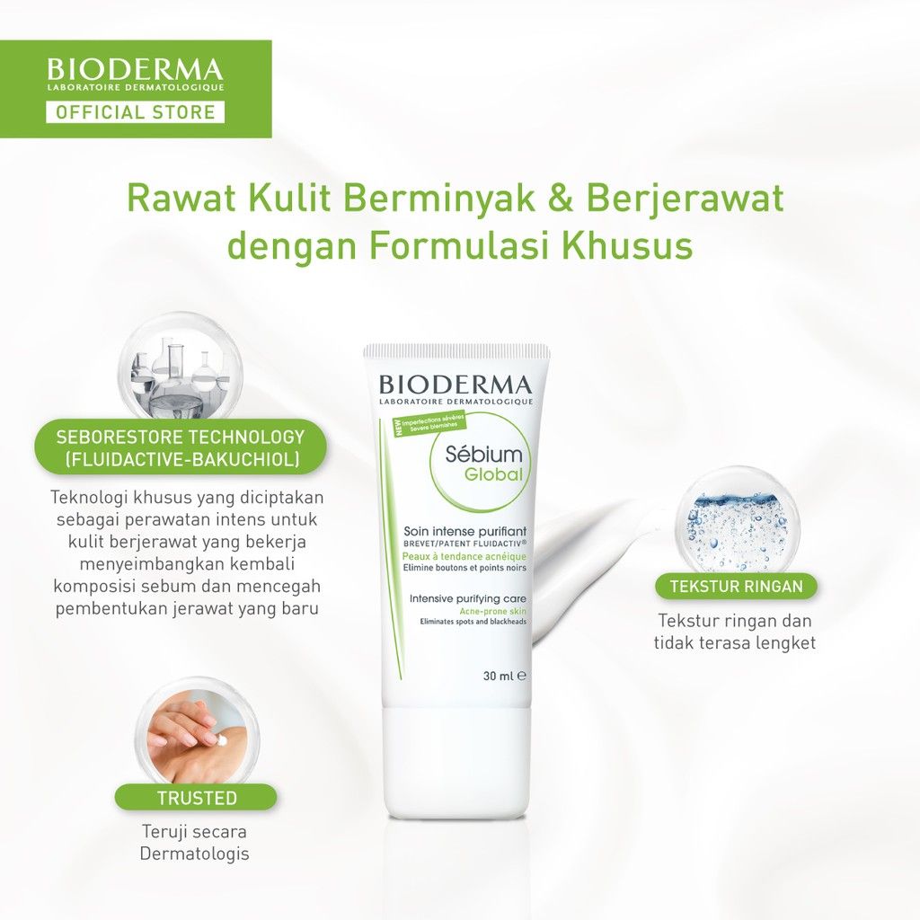 Bioderma Sebium Global 30 ml - Treatment untuk Melawan Jerawat - 2