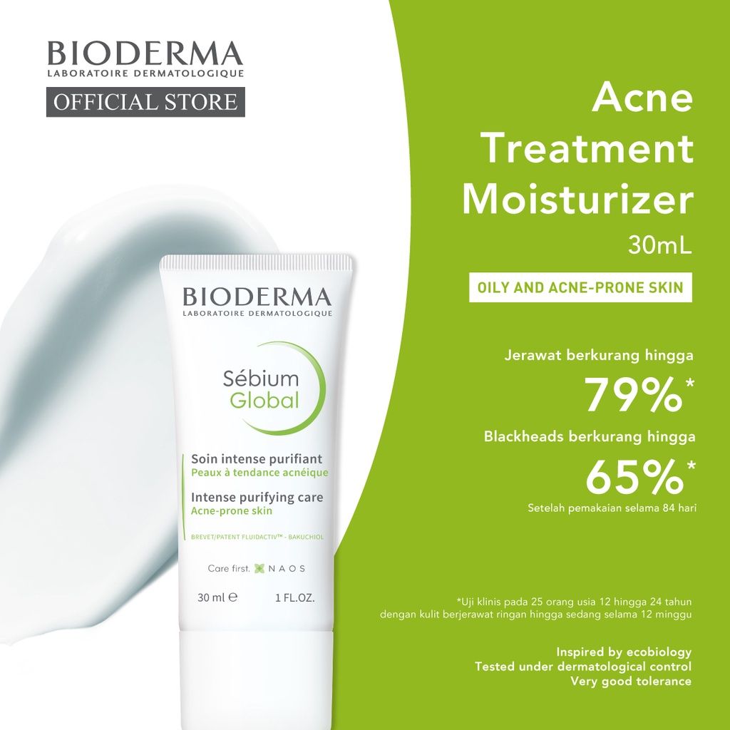 Bioderma Sebium Global 30 ml - Treatment untuk Melawan Jerawat - 1