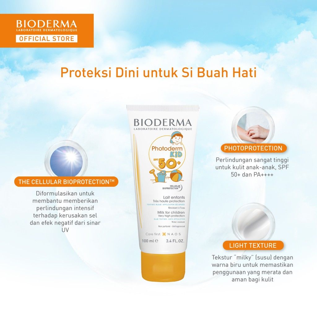 Bioderma Photoderm Kid SPF 50+ 100 ml - Sunscreen untuk Anak Anak - 3