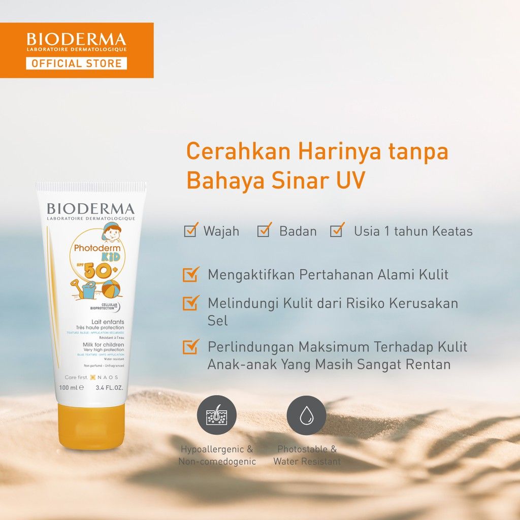 Bioderma Photoderm Kid SPF 50+ 100 ml - Sunscreen untuk Anak Anak - 2