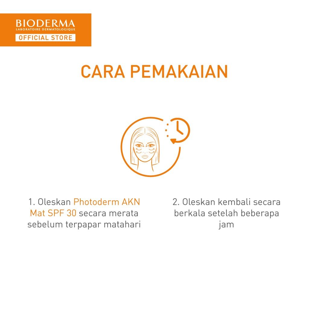 Bioderma Photoderm AKN Mat SPF 30 40 ml - Sunscreen untuk Kulit Kombinasi / Berminyak / Berjerawat - 4