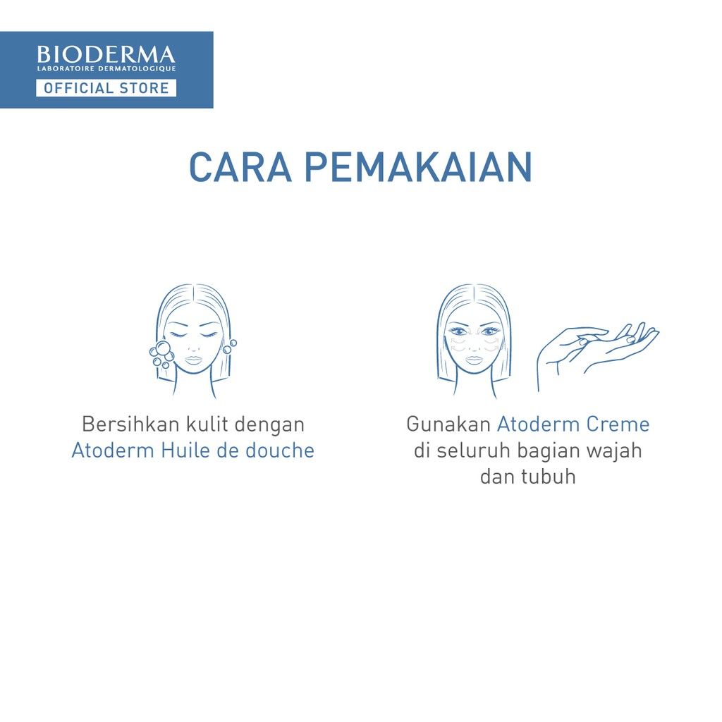 Bioderma Atoderm Creme Ultra 200 ml - Face / Body Moisturizer untuk Kulit Normal / Kering - 4