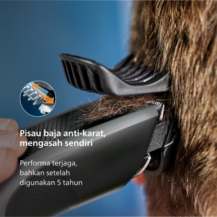 Philips Hair Clipper RC/AC Closed Box HC3525/15 Pencukur Rambut - 3