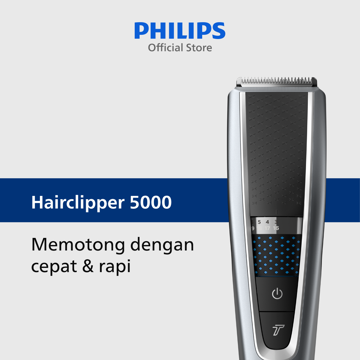 Philips Hairclipper 5000 HC5630/15 Pencukur Rambut - 1