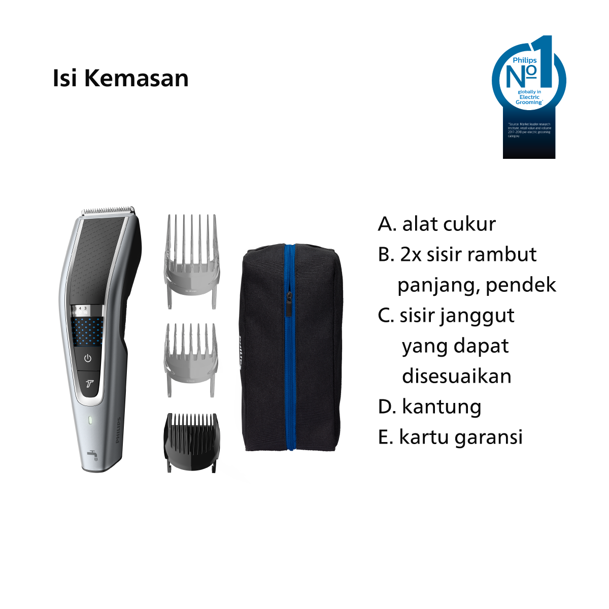 Philips Hairclipper 5000 HC5630/15 Pencukur Rambut - 2
