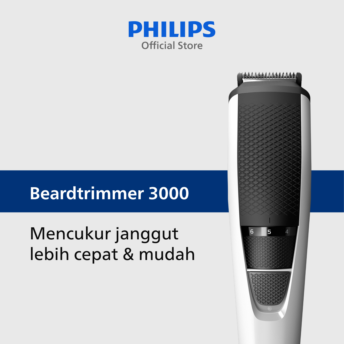 Philips Beardtrimmer Series 3000 BT3206/14 Penata Jenggot & Kumis - 1