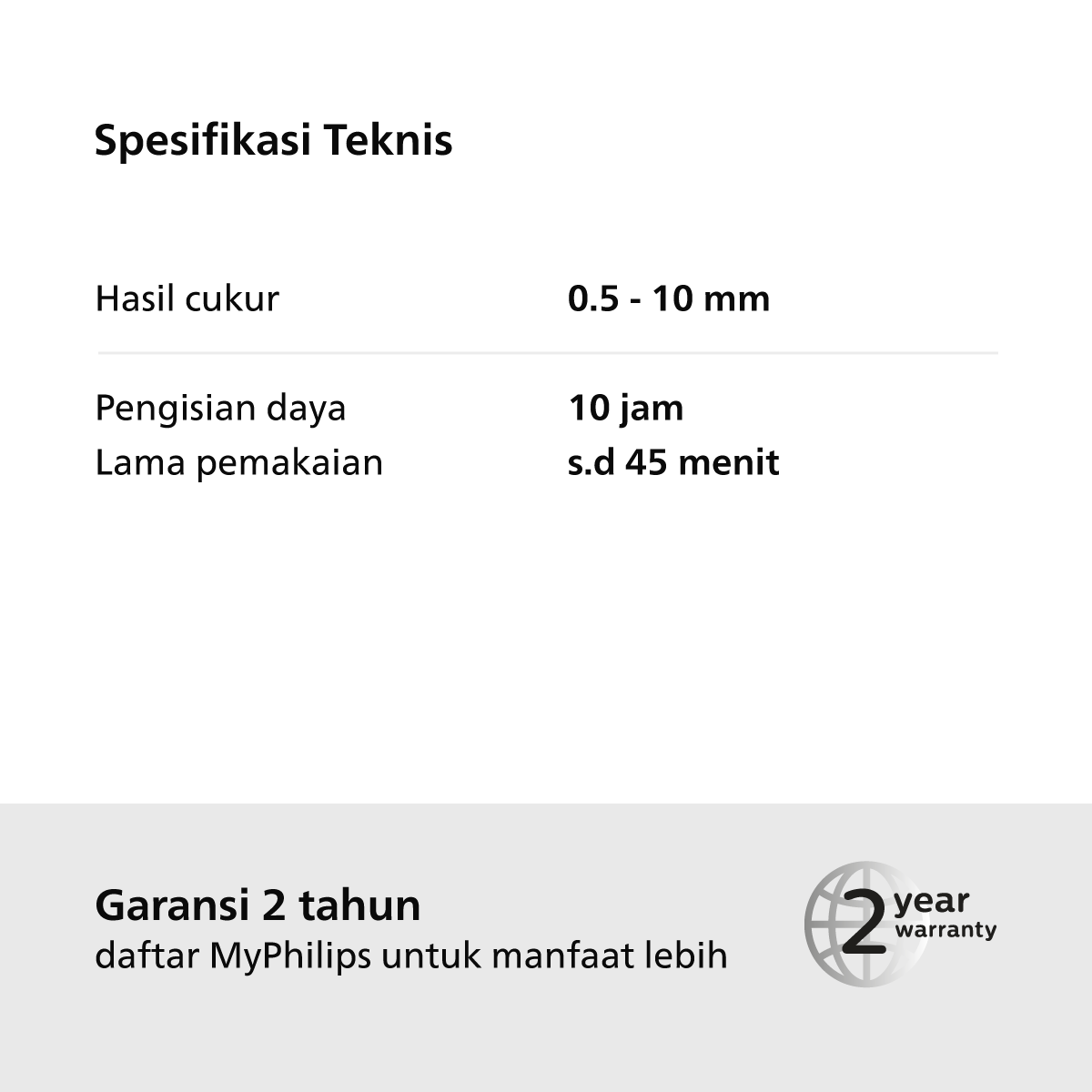 Philips Beardtrimmer Series 3000 BT3206/14 Penata Jenggot & Kumis - 6