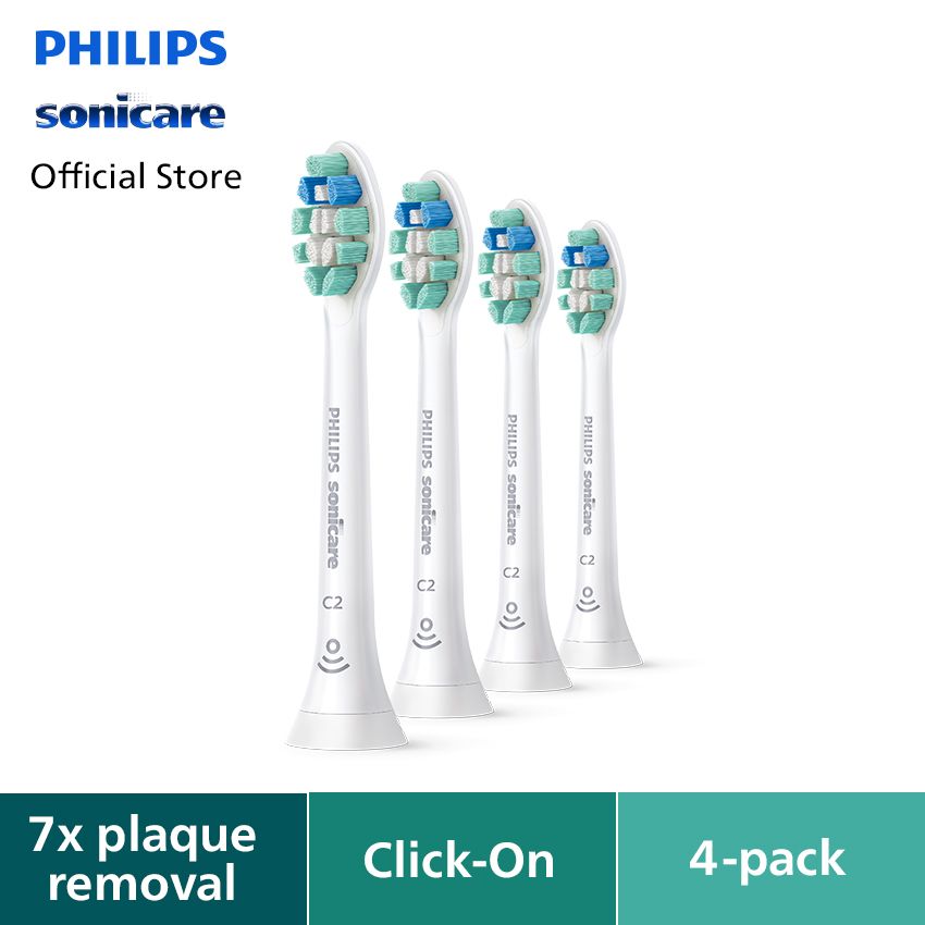 Philips Sonicare Brsh Hd Plaque Defence 4x Wht HX9024/67 Kepala Sikat - 1