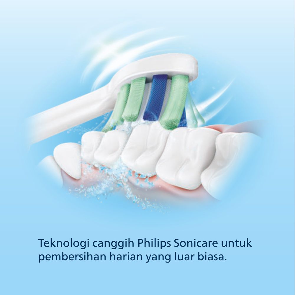 Philips Sonicare Brsh Hd Plaque Defence 4x Wht HX9024/67 Kepala Sikat - 3