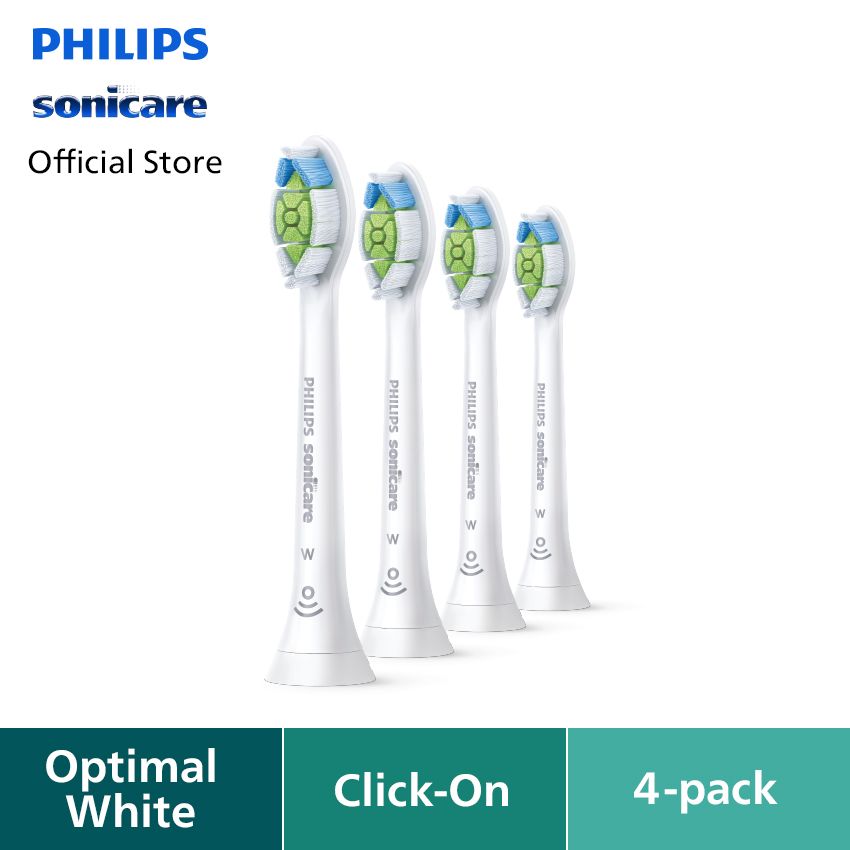 Philips Sonicare Brush Head Opt Wht 4x Wht HX6064/67 Kepala Sikat Gigi - 1