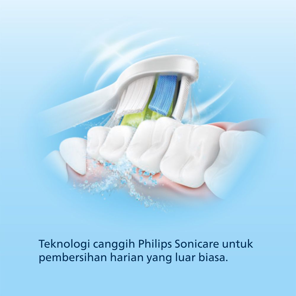 Philips Sonicare Brush Head Opt Wht 4x Wht HX6064/67 Kepala Sikat Gigi - 3