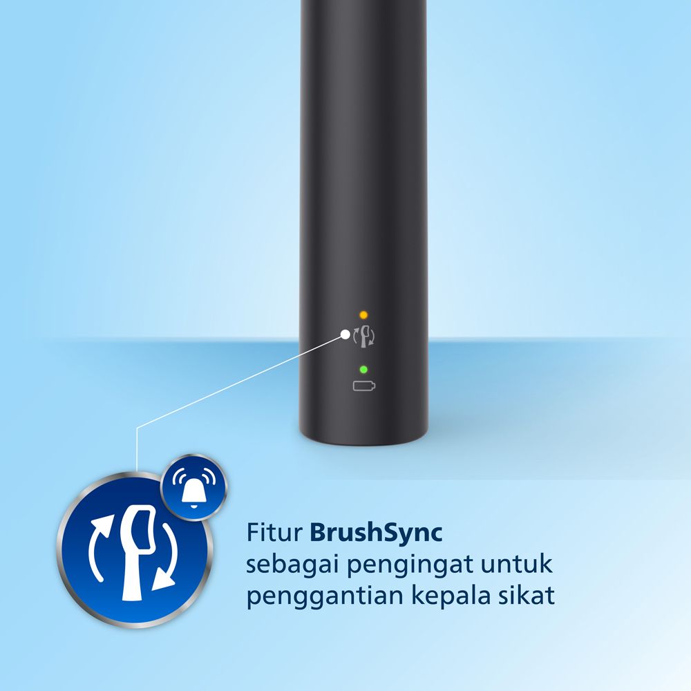 Philips Sonicare Electric Toothbrush 3000 Blk HX3671/54 Sikat Gigi - 3