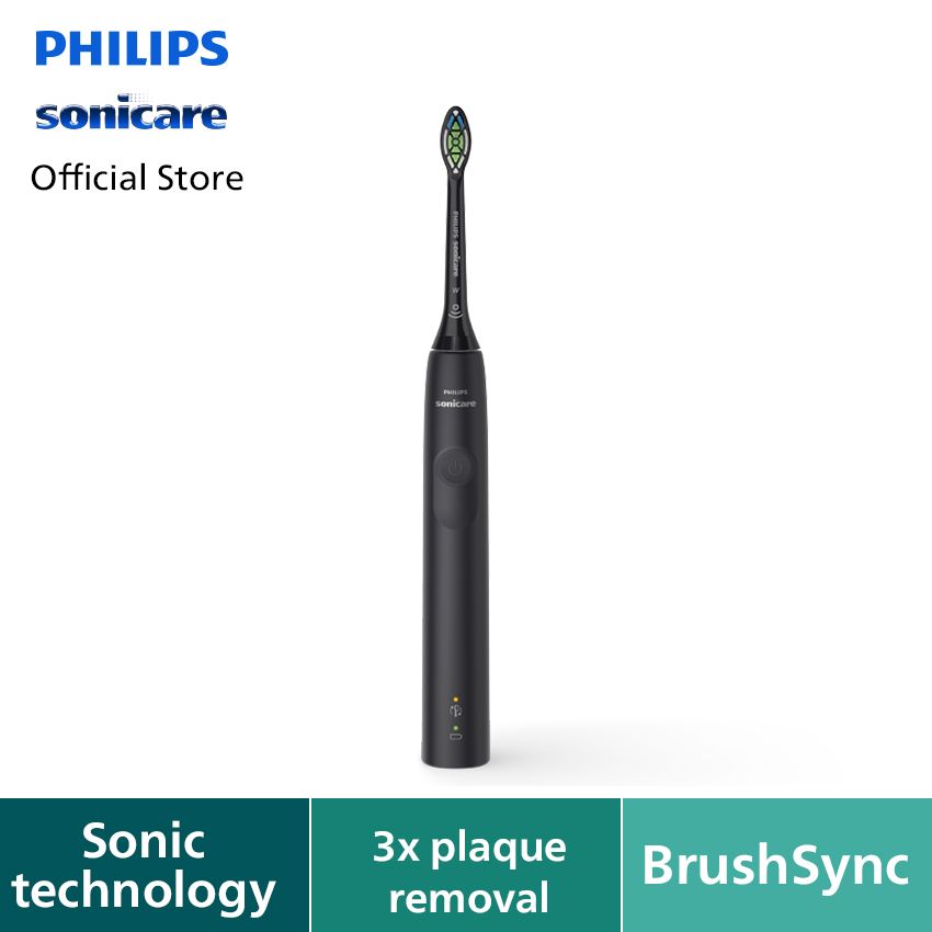 Philips Sonicare Electric Toothbrush 3000 Blk HX3671/54 Sikat Gigi - 1