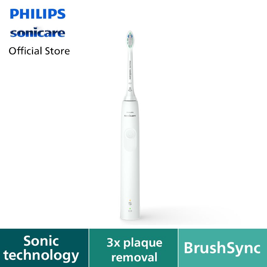 Philips Sonicare Electric Toothbrush 3000 Wht HX3671/23 Sikat Gigi - 1