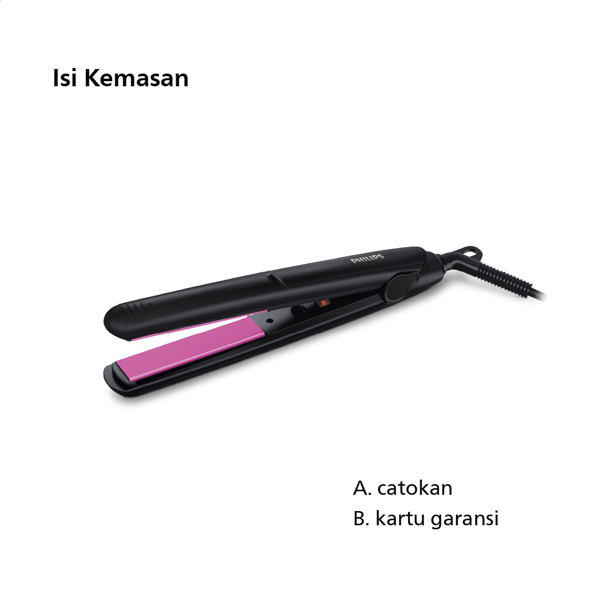Philips Hair Straightener General HP8401/00 Catokan Pelurus Rambut - 2
