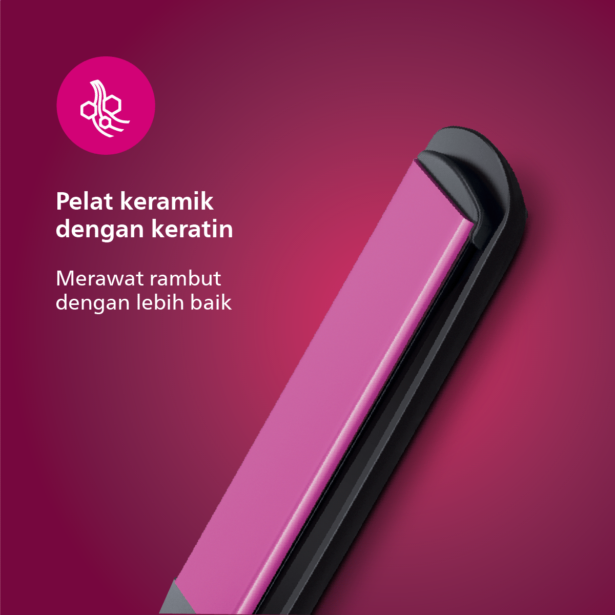 Philips Hair Straightener General HP8401/00 Catokan Pelurus Rambut - 3