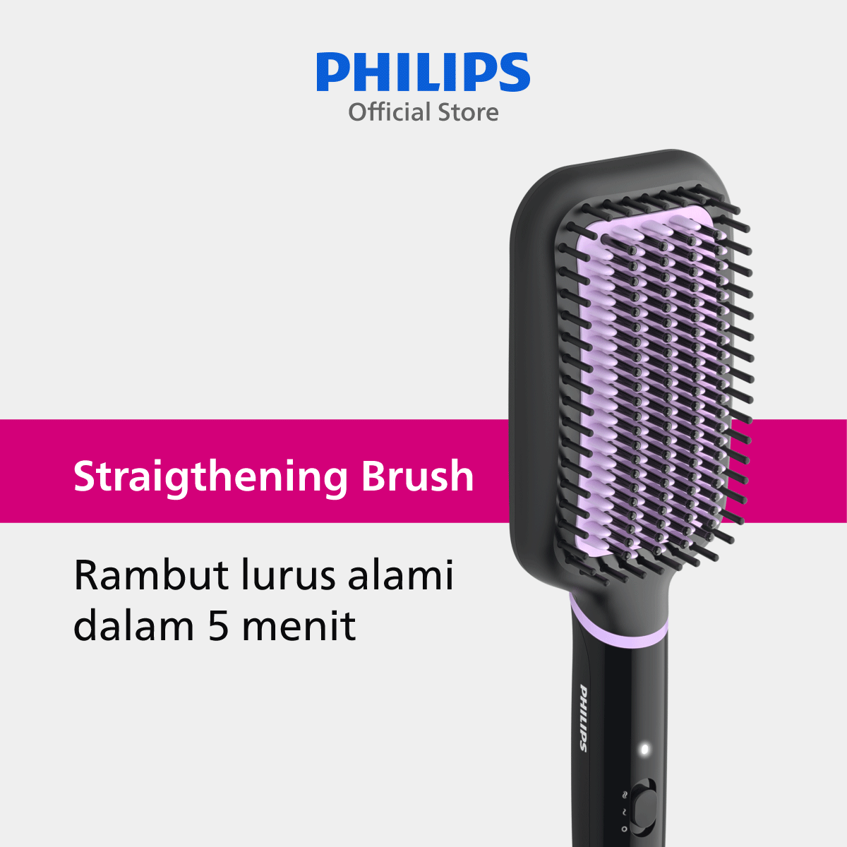 Philips Heated Straightening BHH880/00 Pelurus Rambut Natural - 1
