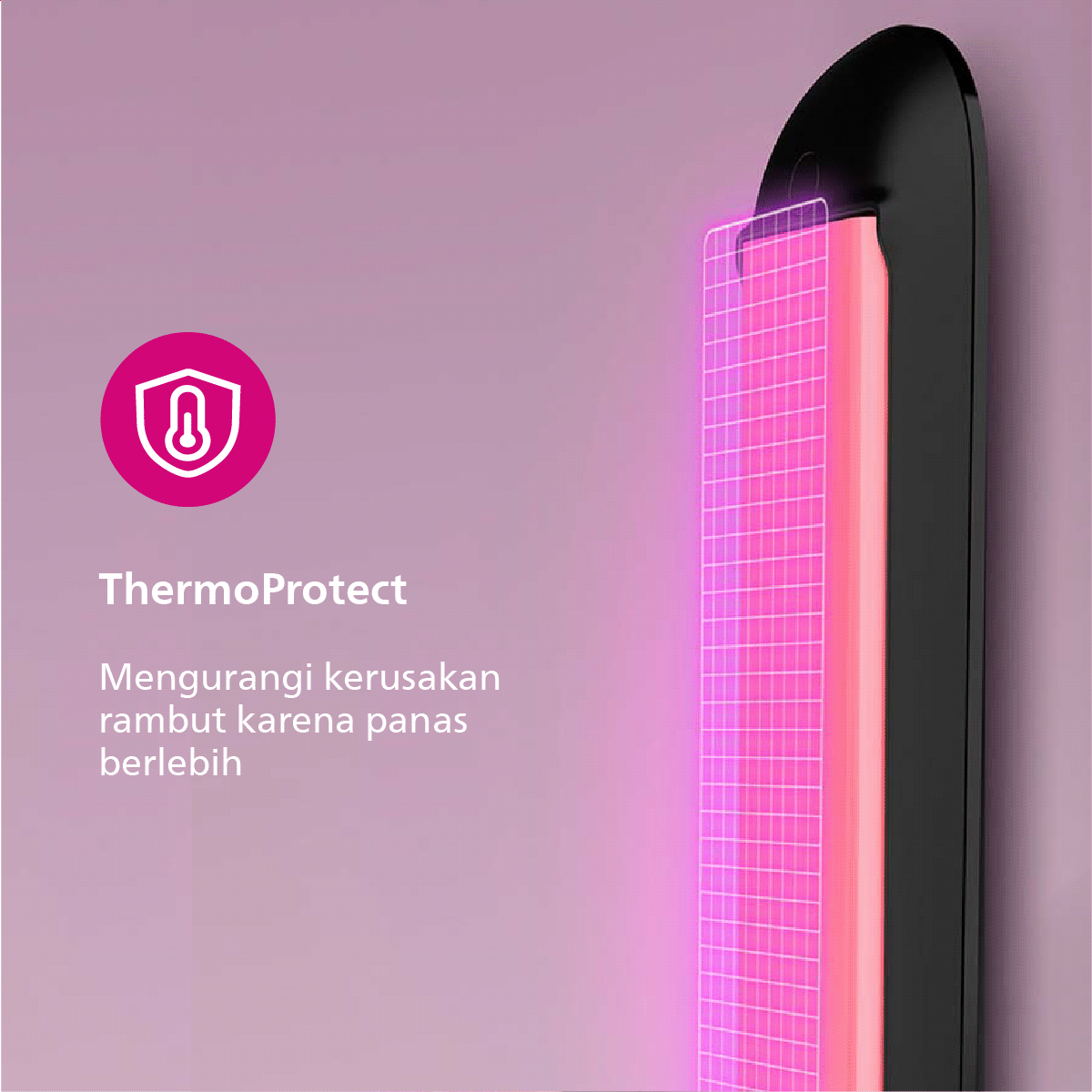 Philips Hair Straightener Keratin Ceramic BHS376/00 Catokan Rambut - 3
