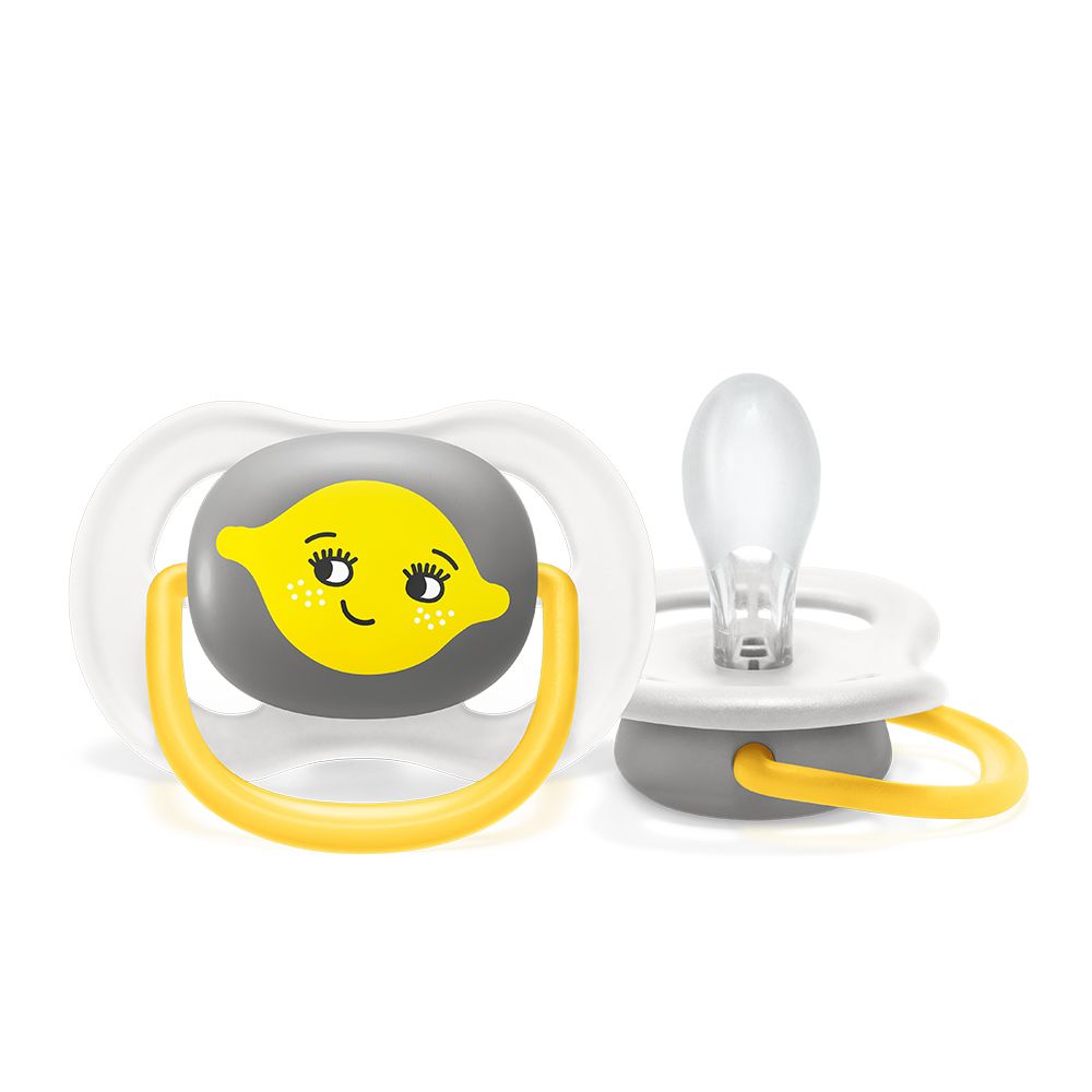 Philips Avent Soother Ultra Air 6-18M Orange&Lemon SCF080/18 Empeng - 2