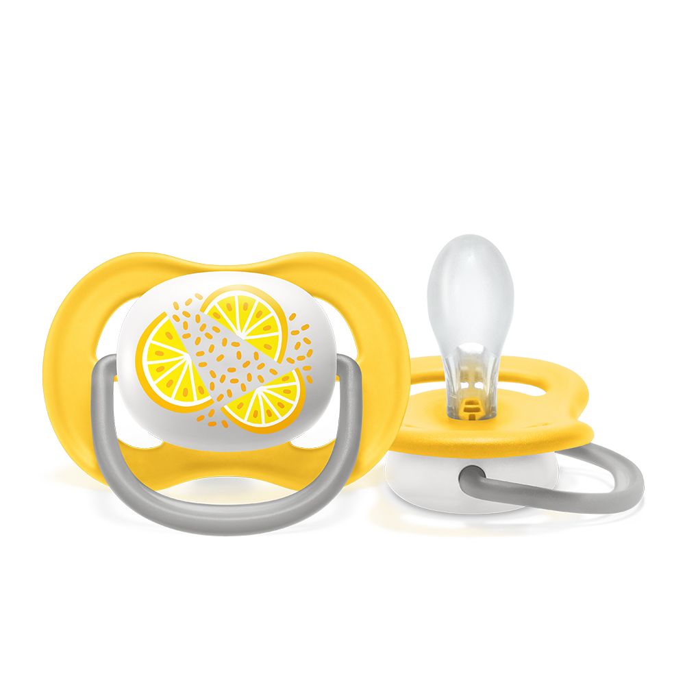 Philips Avent Soother Ultra Air 6-18M Orange&Lemon SCF080/18 Empeng - 3