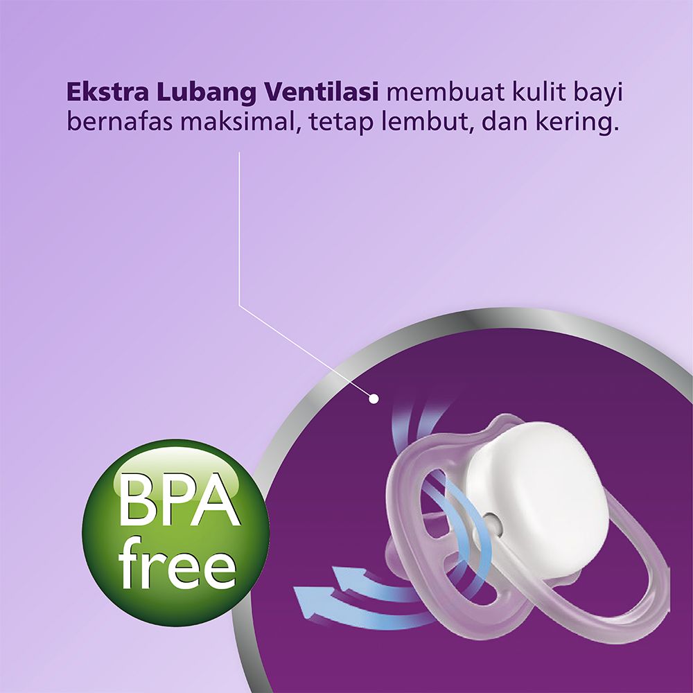 Philips Avent Soother Ultra Air 18m+ SCF349/13 Pacifer Empeng Dot Bayi - 2