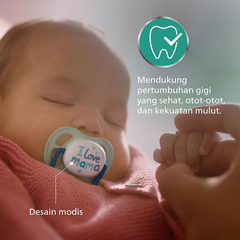 Philips Avent Soother Ultra Air 0-6m Boy SCF080/01 Empeng Bayi - 3