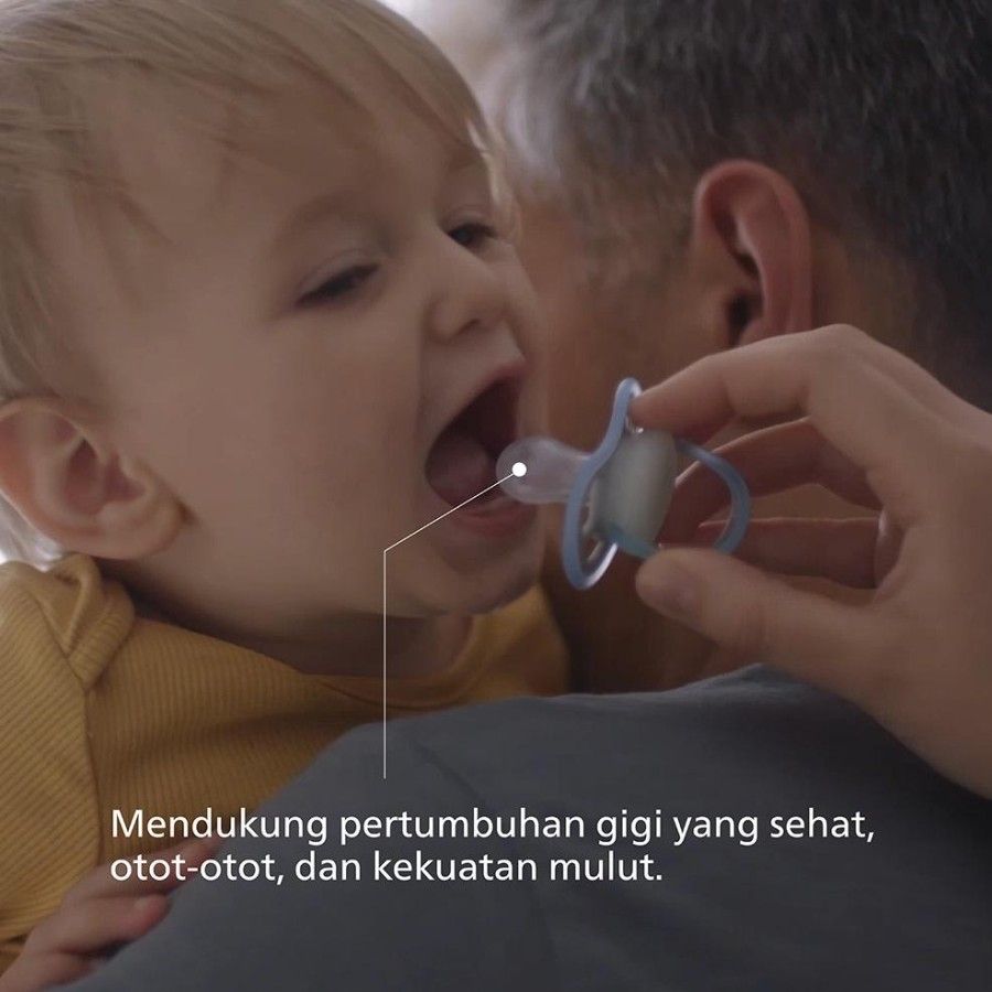 Philips Avent Soother Ultra Air Night Boy 0-6m SCF376/11 Empeng Bayi - 5