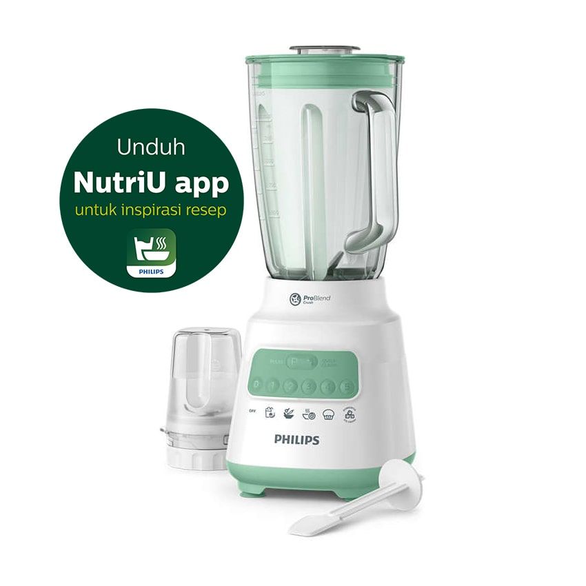 Philips Blender 5000 Series 2L Glass - Dessert Green HR2222/30 - 2