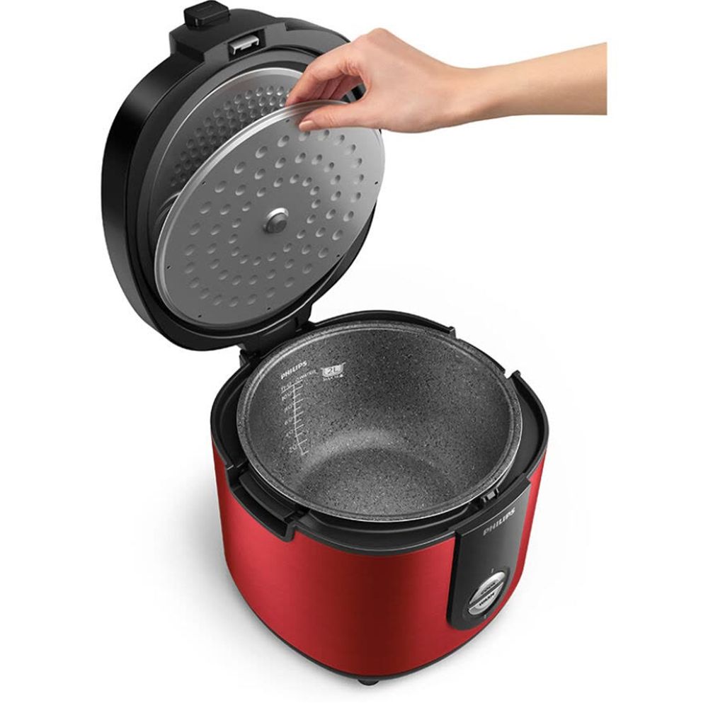 Philips Rice Cooker 2L - Premium Plus Red HD3138/32 - 3