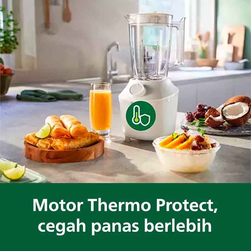 Philips Blender 3000 Series - HR2042/30 Kapasitas 1L (Putih) - 3