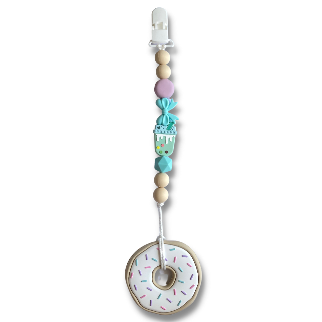 Bright Chewelry Teether Set - Donut - Vanilla - 2