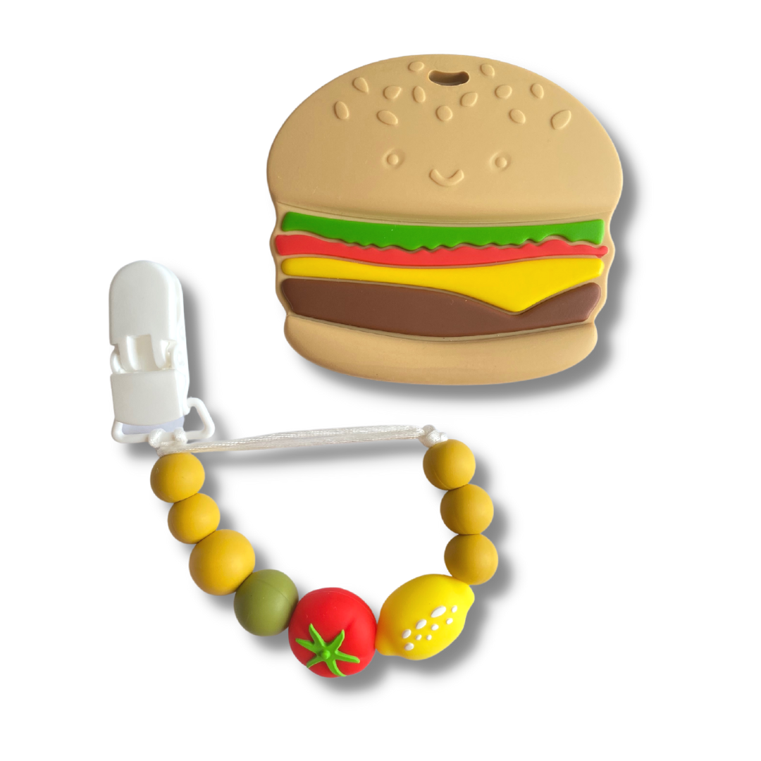 Bright Chewelry Teether Set - Hamburger - 3