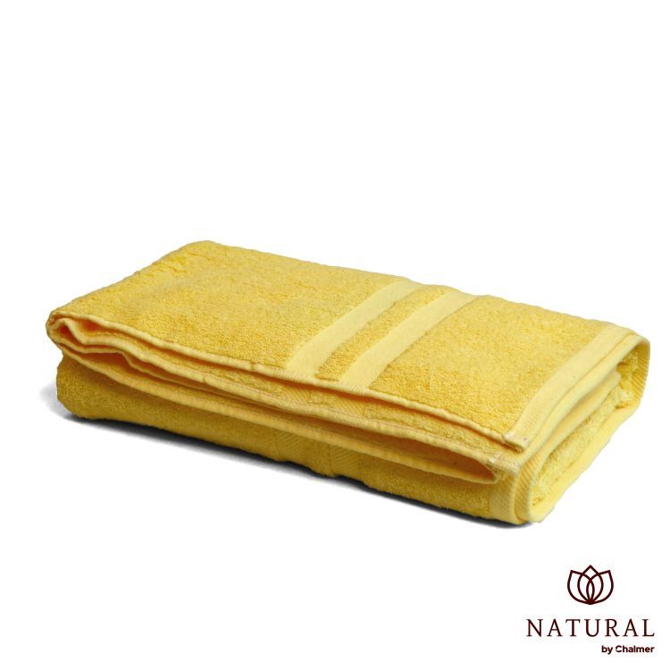 Handuk Mandi Natural by Chalmer 70x140 cm Handuk Tebal Premium - Yellow - 1